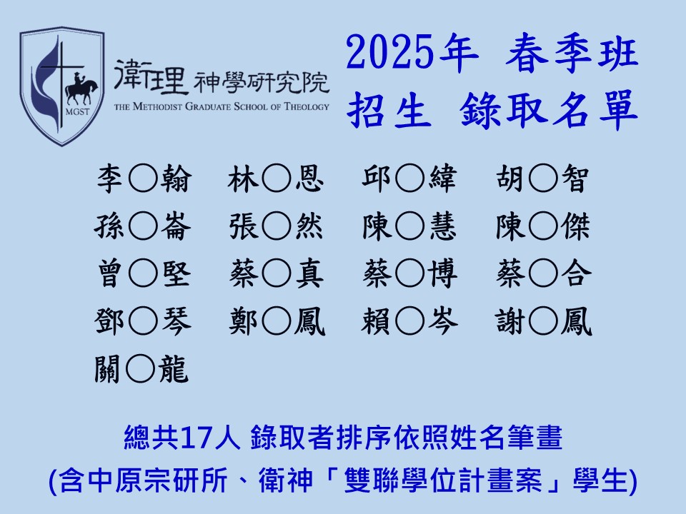 2025年春季班入學招生錄取公告